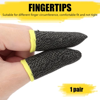 

2pcs Breathable Game Controller Finger Cover Sweat Proof Non-Scratch Sensitive Touch Screen Gaming Finger Thumb Sleeve Gloves