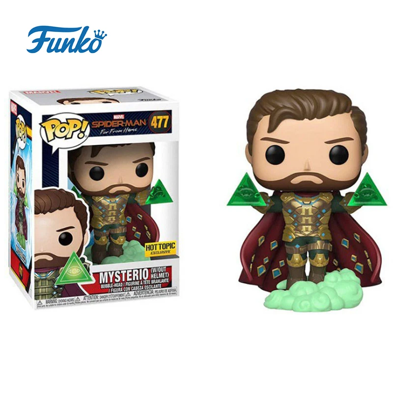 Funko Pop Marvel Человек-паук Mysterio Виниловая фигурка куклы игрушка фигурка игрушки на день рождения Рождественские подарки для детей