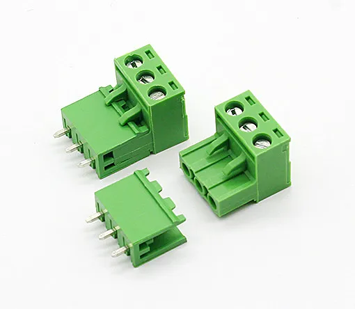 10 компл./лот HT5.08 на возраст 2, 3, 4, 5pin терминал разъем типа 300V 10A KF2EDGK 5,08 мм pitch Разъем печатной платы Клеммная колодка - Цвет: 3P