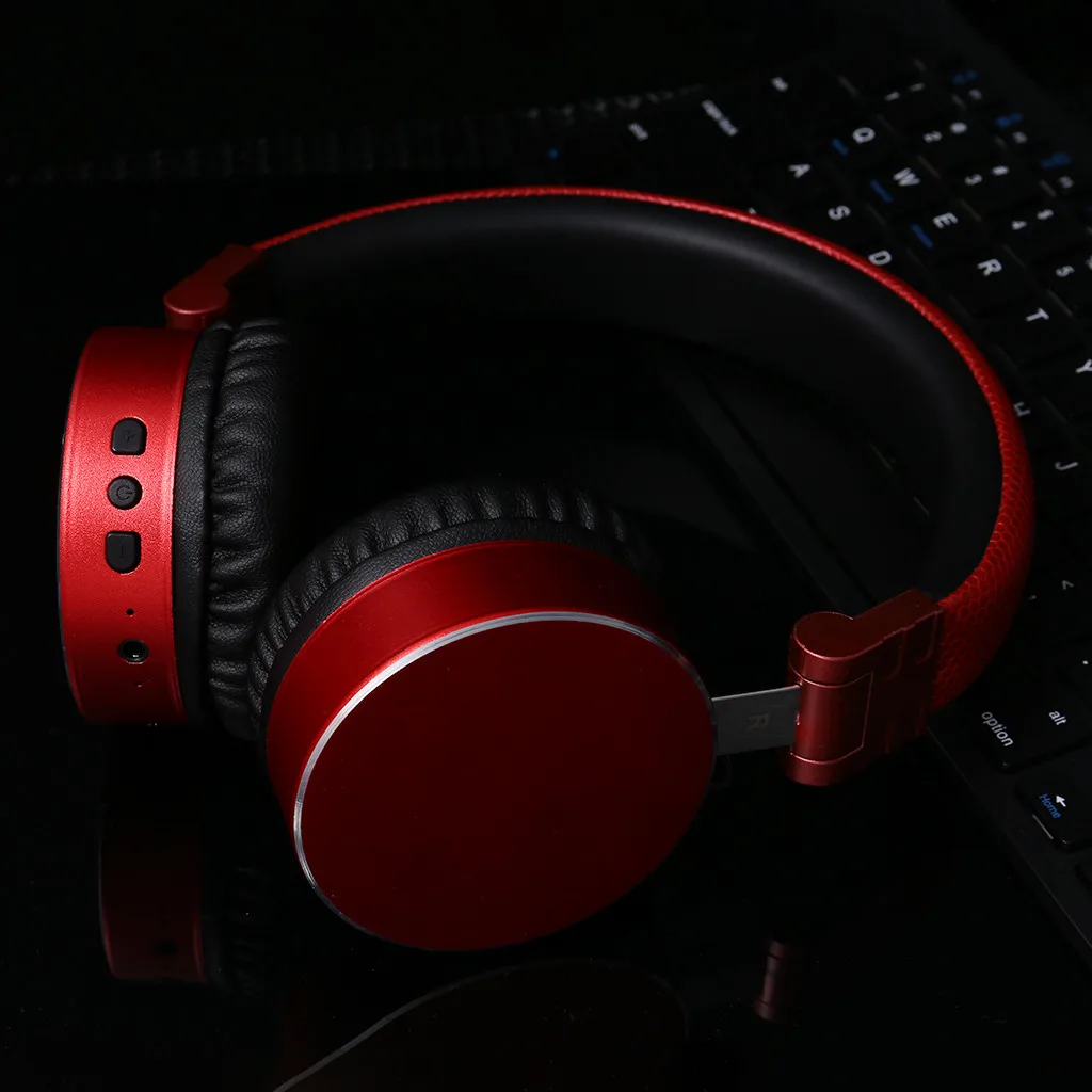Mosunx Bluetooth наушники над ухом Стерео Беспроводная гарнитура с микрофоном TF карта и fm-радио для мобильных телефонов ноутбука тв