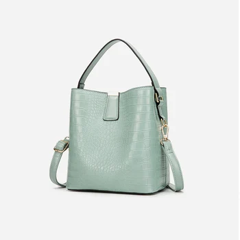 

Luxury Design Handbags Women's Bucket Bags Alligator Female Shoulder Bag Pu Leather Shoulder Messenger Bag Bolso mujer 2020 New