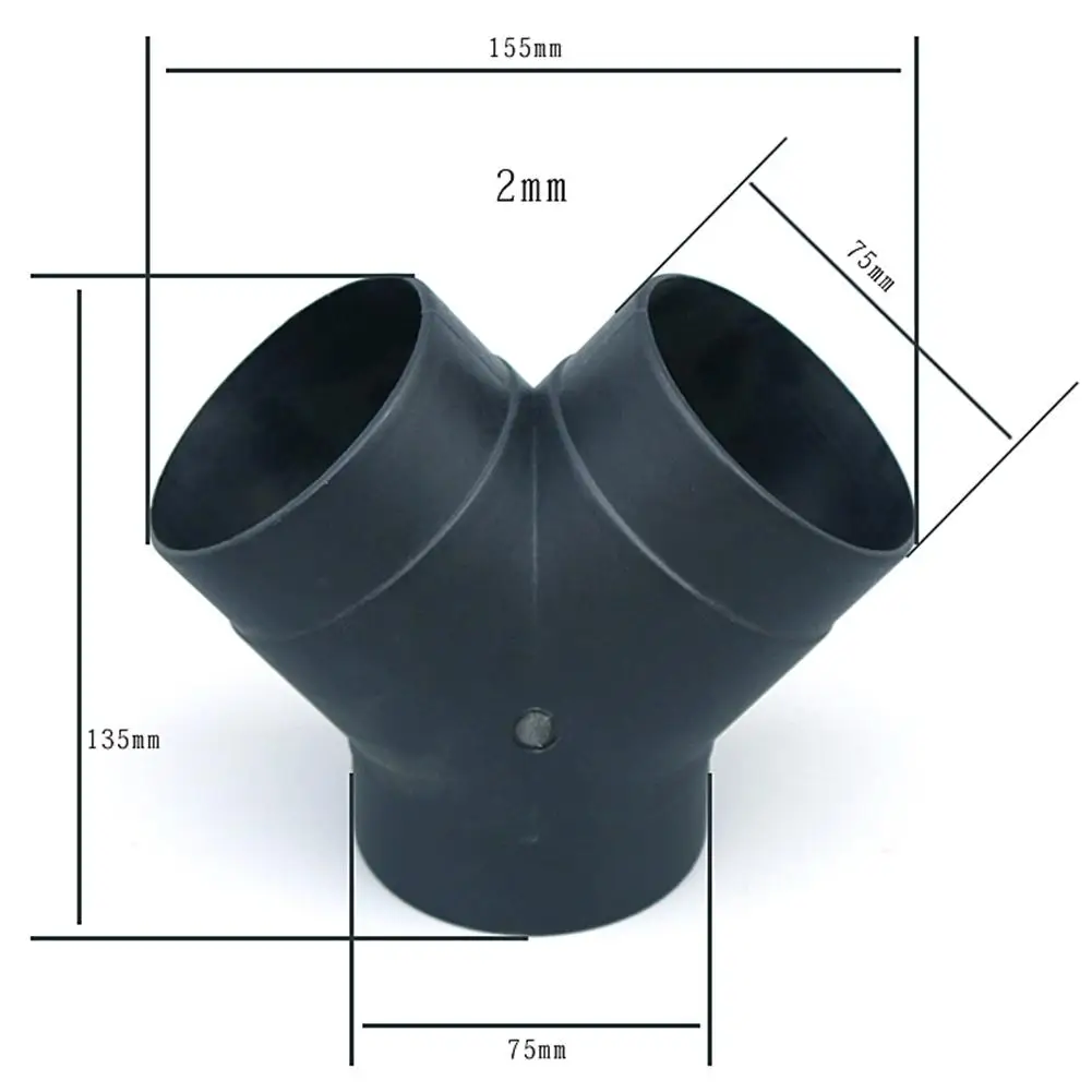 75 мм вентиляционное отверстие воздуховод Y кусок локоть выхлопной трубы разъем для Webasto Eberspaecher воздуха дизель стояночный нагреватель