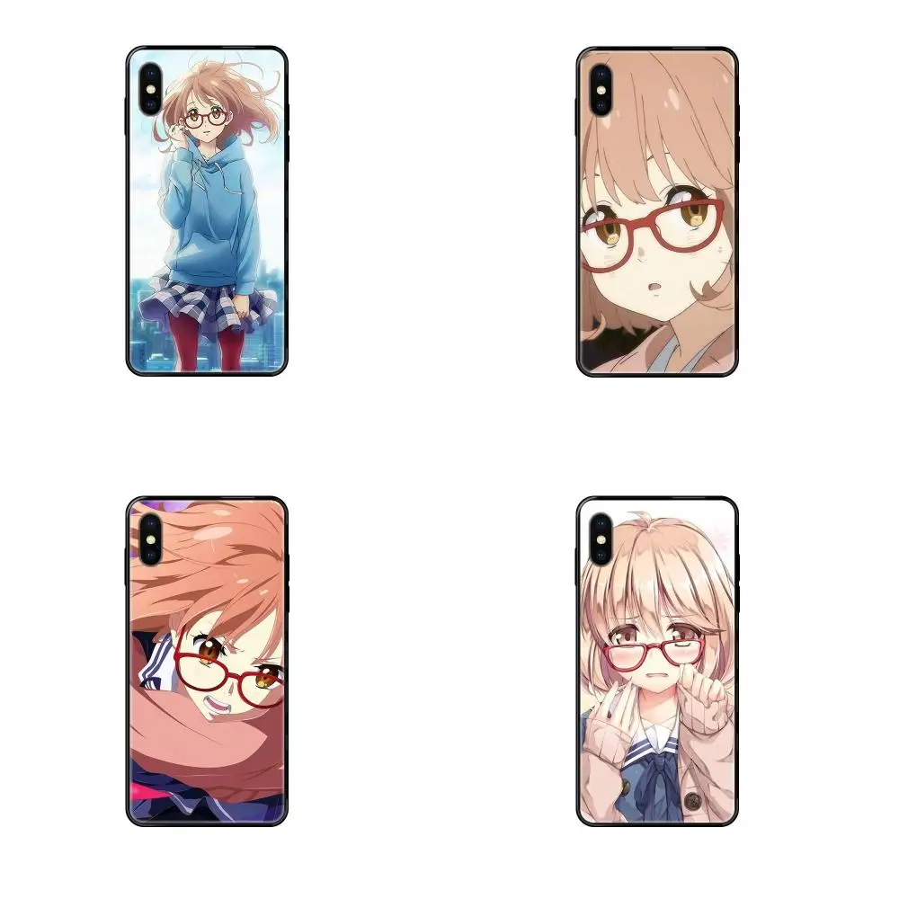 Мягкий силиконовый чехол Kyokai No Kanata Kuriyama Mirai из ТПУ черного цвета для Xiaomi Mi Note A1 A2 A3 5
