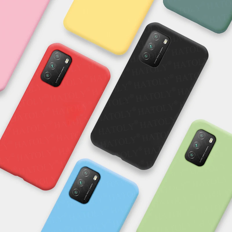 For Xiaomi Poco M3 Case Soft TPU Silicone Shockproof Bumper Slim Matte Back Cover Poco M3 Pro 5G