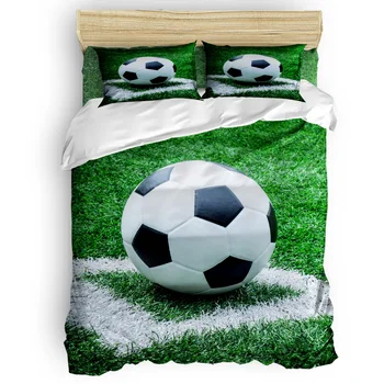 

Luxury Comforter Bedding Sets Soccer Balls Football Bedding Set Home Bedding Set 4 Pcs Duvet Cover