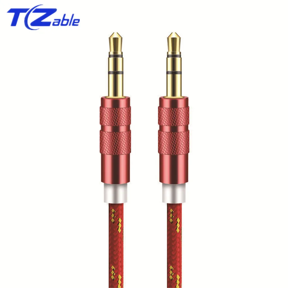 

3.5mm Jack Audio Cable 3.5 Male to Male AUX Cable for Car Headphone MP3/4 Aux Cord 1 Meter for Xiaomi redmi 4x/note 5/mi a1/mi 6