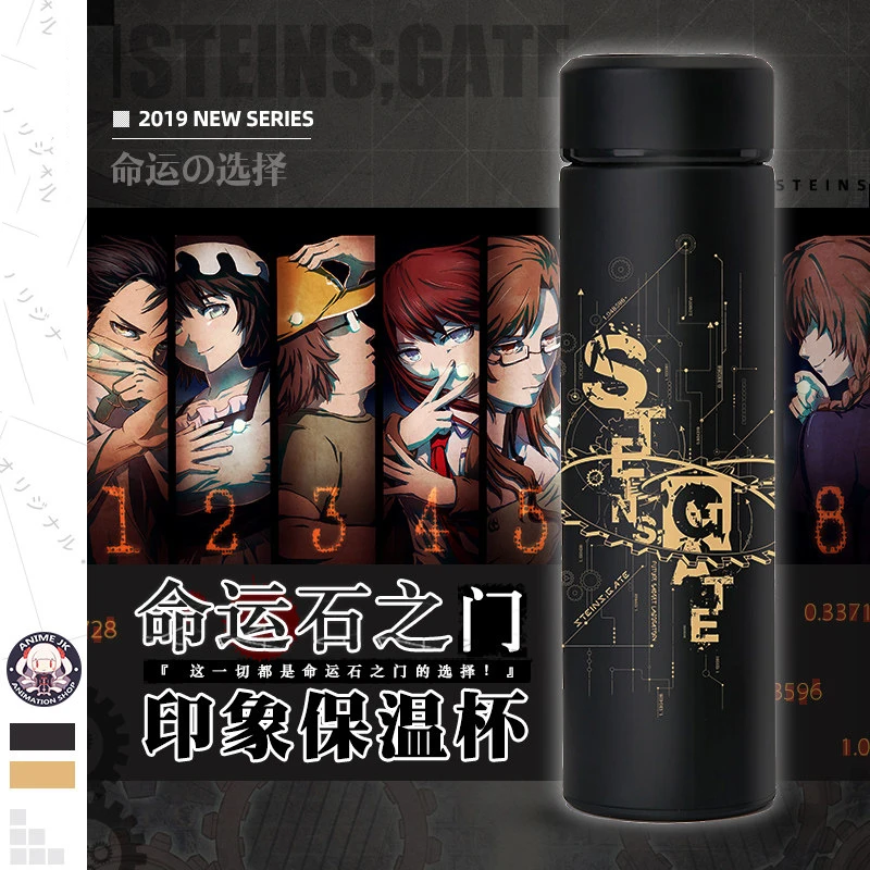 Аниме Steins; Gate Makise Kurisu Косплей термос чашка из нержавеющей стали чашка для воды Вакуумная чашка бутылка для воды студенческий подарок