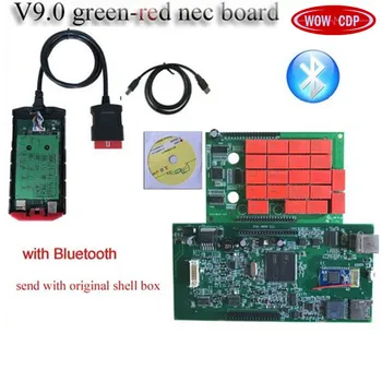 

SALE! 10pcs/LOT new v9.0 neWw relays vd ds150e cdp pro with Bluetooth led cable OBD2 diagnostic tool for delphis cars and trucks