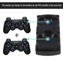 2 in 1 Dual charging dock charger for Sony PlayStation3 Wireless controller for PS3 controller Hot