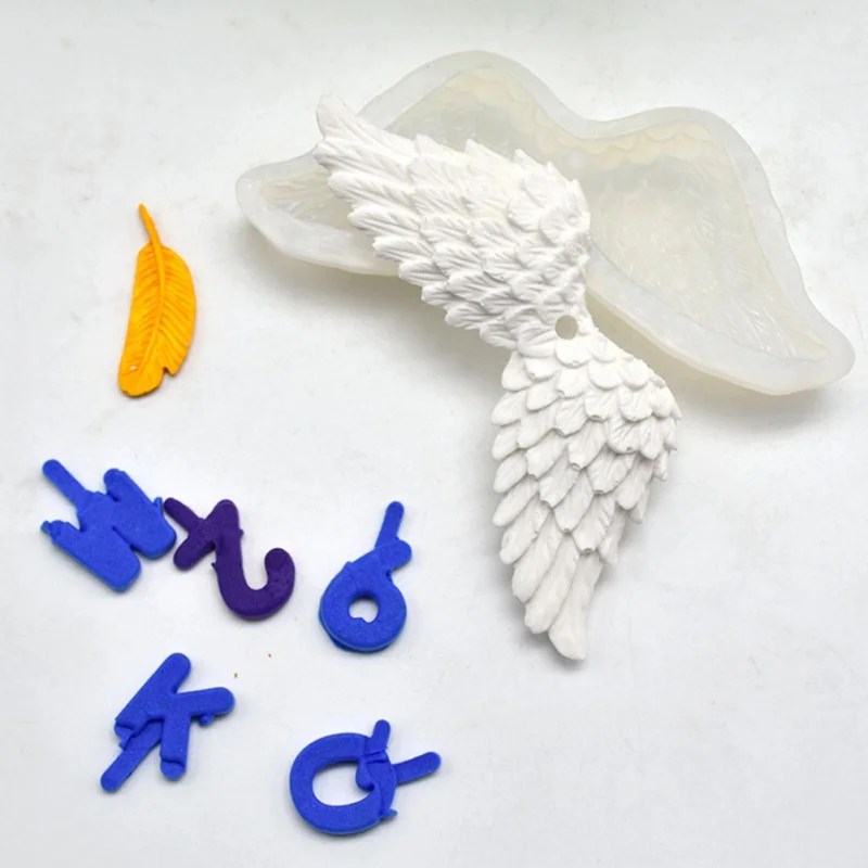 

1PC Angel Wings Shaped Silicone Cake Mold Cake Decoration Mold Chocolate Candy Baking Tool Craft kitchen Pastry Tool