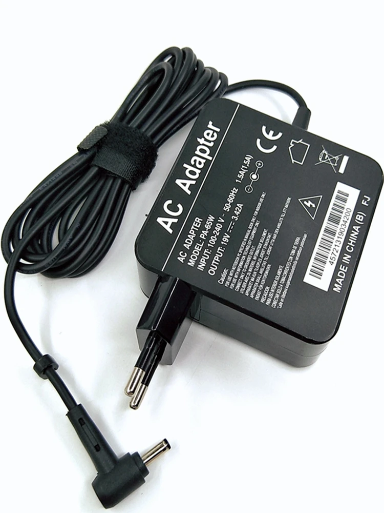 Для ASUS UX21A UX303 UX300 S200E X201E X503M UX305 UX32A UX31A 19V3.42 EU вилка Aadapter нагрузка 65 Вт 4 0*1 35 мм