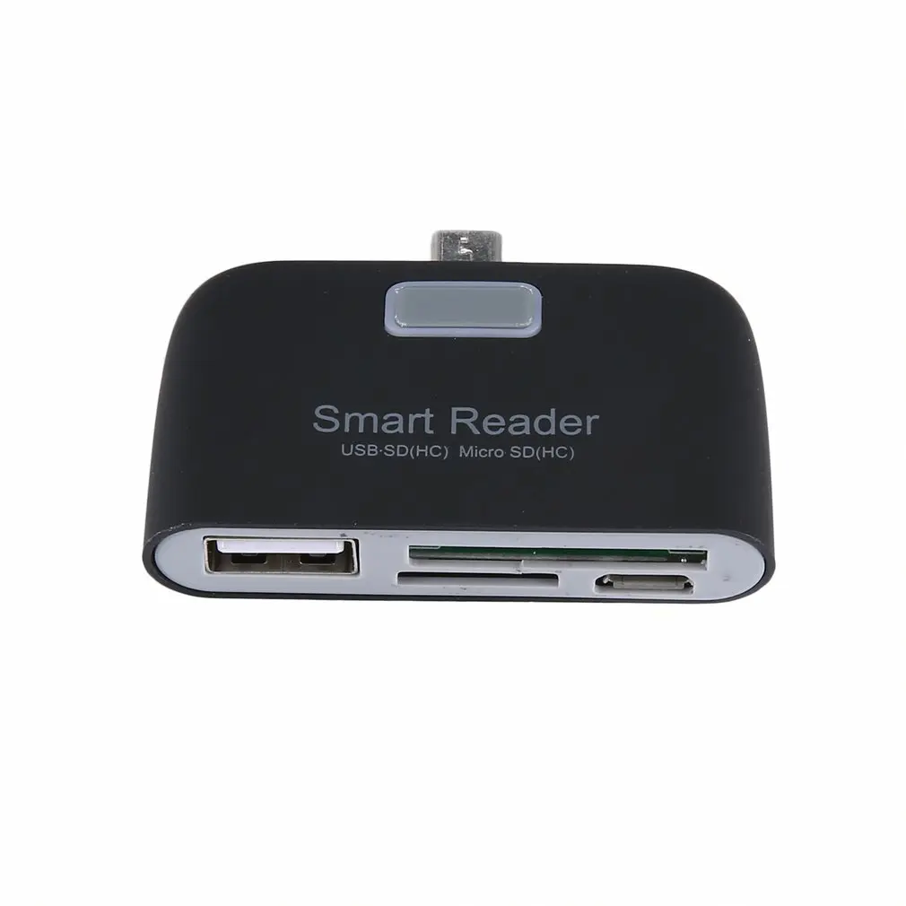 4 в 1 Otg/tf/sd считыватель смарт-карт с Micro Usb зарядным портом для телефона планшета ПК считыватель карт памяти