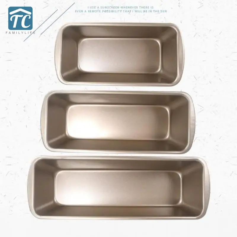Rectangle Bakeware Toast Bread Mold Non Stick Gold Cake Baking Tools Bread Loaf Pans Roast Brownie Kitchen Household Cake Molds Aliexpress