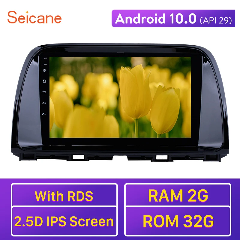 Seicane Android 10 0 автомобильный Радио 9 дюймов HD 1024*600 сенсорный экран 2Din WiFi