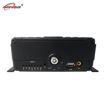 

HYFMDVR source factory 3g gps wifi mobile dvr 4-channel sd + hard disk monitoring host Wide voltage dc8v-36v big truck /taxi/bus
