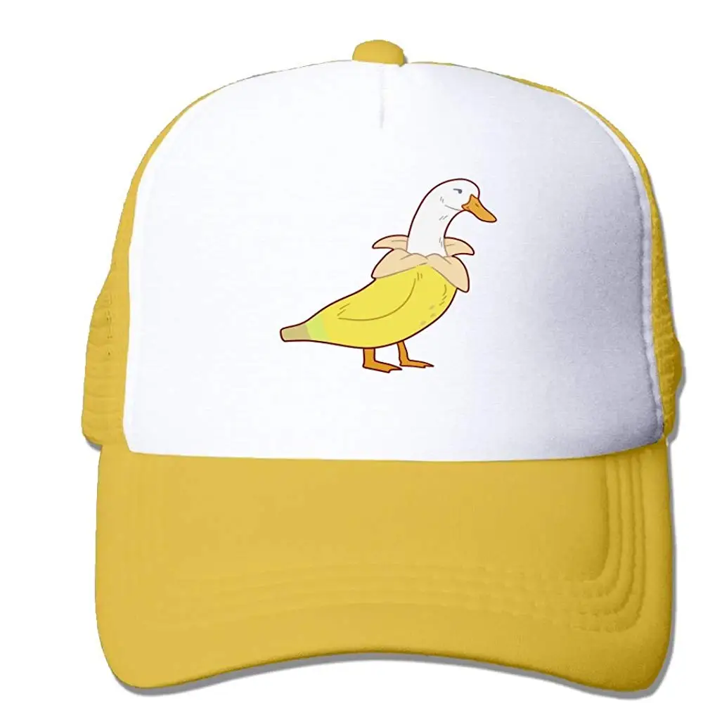 Бейсболка с изображением утки и бананов