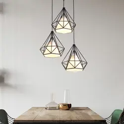 Европейская Алмазная люстра креативная Тройная железная настольная лампа для ресторана, кухонная лампа, кристаллы для домашнего декора