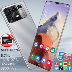 New Mi11 Ultra 6.7 Inch  Global Version 16GB 512GB 6800mAh 5G Mobile Phone 10 Core Cellphone 4G Cellular LTE Smartphone Network