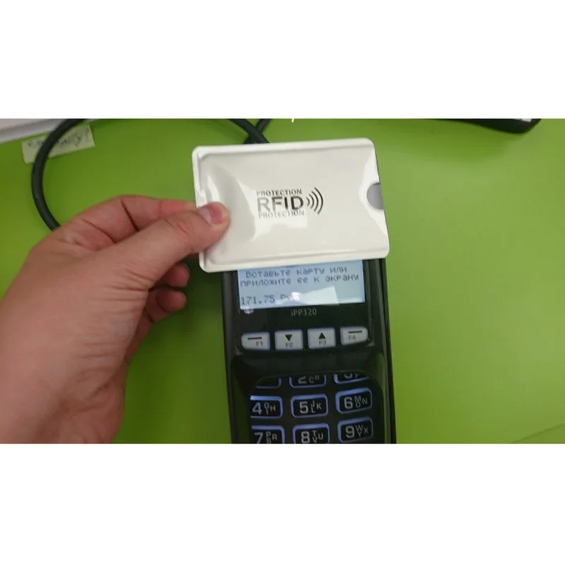Anti Rfid Wallet Blocking Reader Lock Bank Card Holder Id Bank Card Case Protection Aluminium Metal Smart Anti-theft Credit