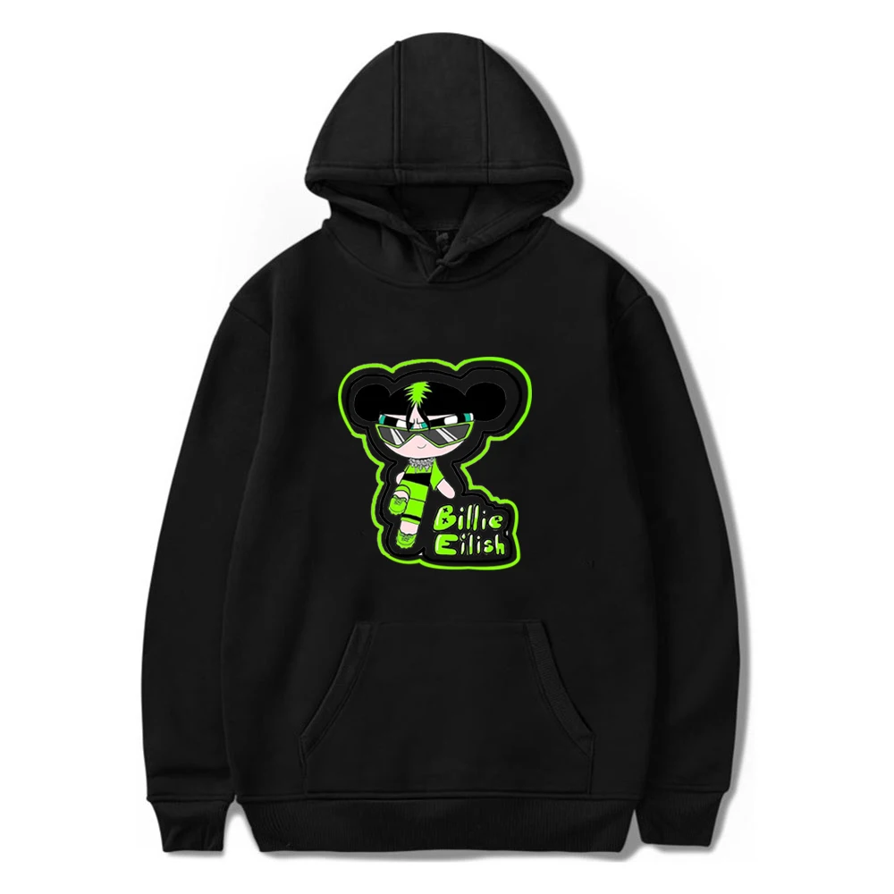 Hoodies 12 Billie Eilish/толстовки с капюшоном для девочек; сезон весна-осень; повседневные толстовки с капюшоном для девочек; детские пальто с длинными рукавами; свитер для девочек; одежда для детей; Лидер продаж - Цвет: Hoodies 12