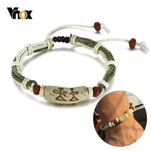 Vnox, регулируемые веревочные браслеты ручной работы для женщин и мужчин, деревянные бусины,, Mori Girl, стиль Pulseira, праздничные, Orna, мужские, ts