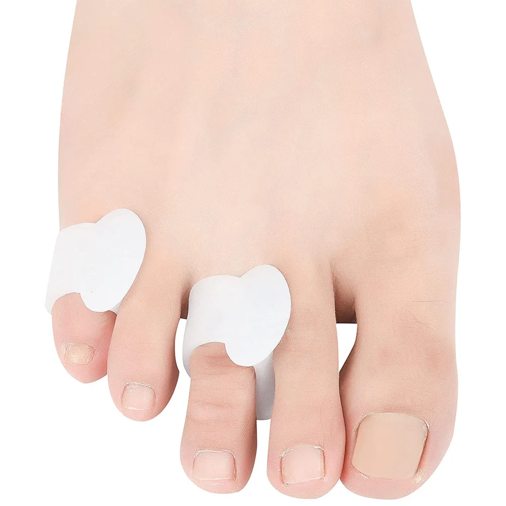 1 Pair Toe Silicone Bunion Guard Foot Care Orthopedic Toe Separators Finger Toe Separator Correction Pad Foot Care Tool