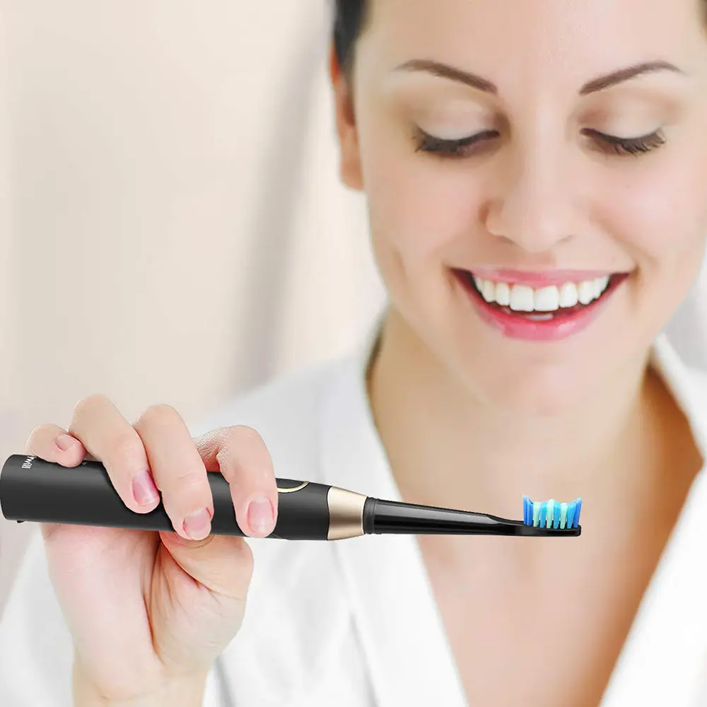 Fairywill 508 Sonic Electric Toothbrush Rechargeable 3 Brush Heads 2 Mins Timer Brush 5 Modes Fast Charge Tooth Brush for Adults Fairywill 508 Sonic Electric Toothbrush Rechargeable 3 Brush Heads 2 Mins Timer Brush 5 Modes Fast Charge Tooth Brush for Adults