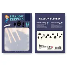 Marionnettes à ombre pour enfants, jeu éducatif de Silhouette et d'ombre intéressant, jeu de Cognition d'interaction Parent enfant