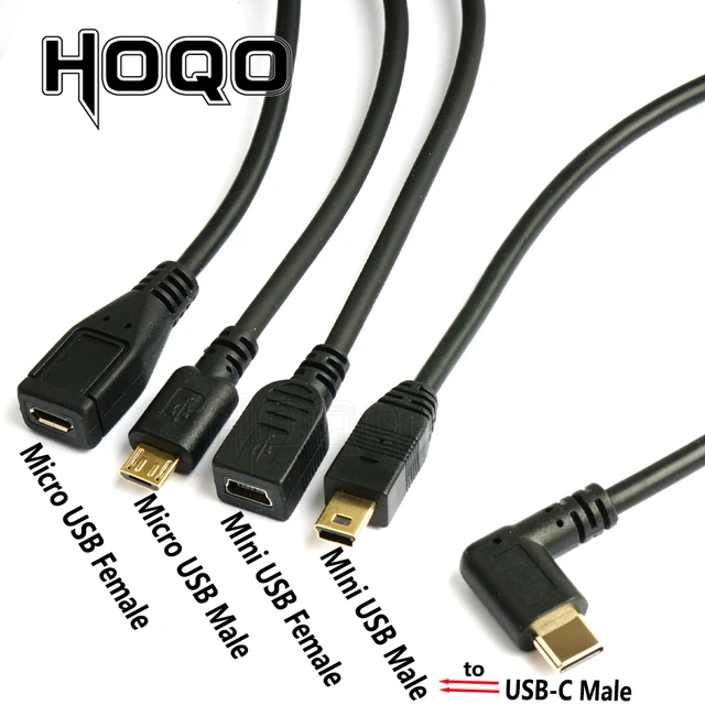 deltage Politisk handle Mini Usb Micro Usb Cable 90 Degree | Micro Usb Cable Type C Angled - Angled  90 Degree - Aliexpress