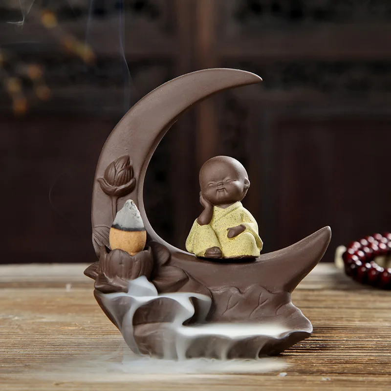 Incenso Queimador Holder Factory Direct Sales Of Ceramic Backflow Burner Jingyue4 Not Small Monk Household Craft Ornaments