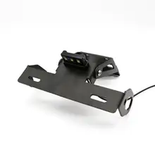 Для KAWASAKI Z650 ninja650 17-19 мотоцикл Нержавеющая сталь складной держатель номерного знака хвост аккуратные лицензионный кронштейн с светильник