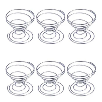 

6 Pieces Air Plant Stand Airplant Container Tillandsia Holder Stainless Steel Plant Display Racks Himmel Base