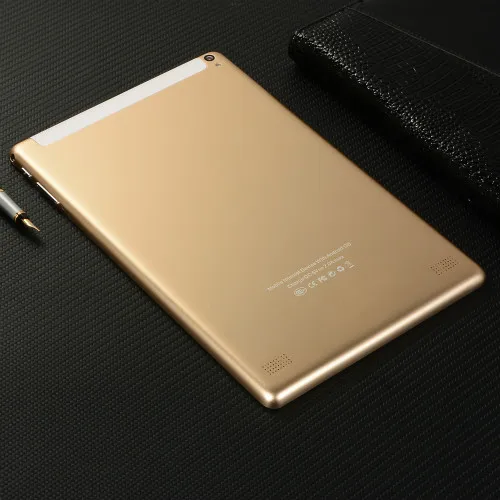 gold 10,1 дюймов Bluetooth Android 8,1 десять основных подключается к сети 4G 6 ГБ+ 128 Гб планшетный ПК Arge 1280*800 ips Экран Две сим-карты, двойной Камера 5,0 МП - Комплект: gold