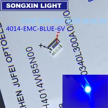 50 шт. для Quantum Dot tv подсветка применение СВЕТОДИОДНЫЙ светильник jufei подсветка 1 Вт 6 в 4014 Синяя подсветка для ЖК-монитора/телевизора