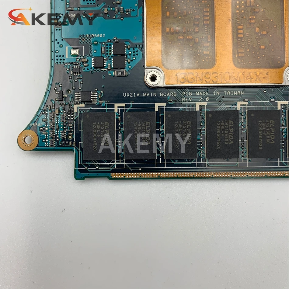 Akemy UX21A I7-3517 CPU 4GB RAM mainboard REV 2.0 For Asus UX21 UX21A Laptop motherboard 100% Tested Working