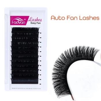 

Auto Fan Lashes Easy Fanning Auto Volume Lashes Auto Bloom Individual Eyelash Extension Faux Mink Eyelashes Thick Natural