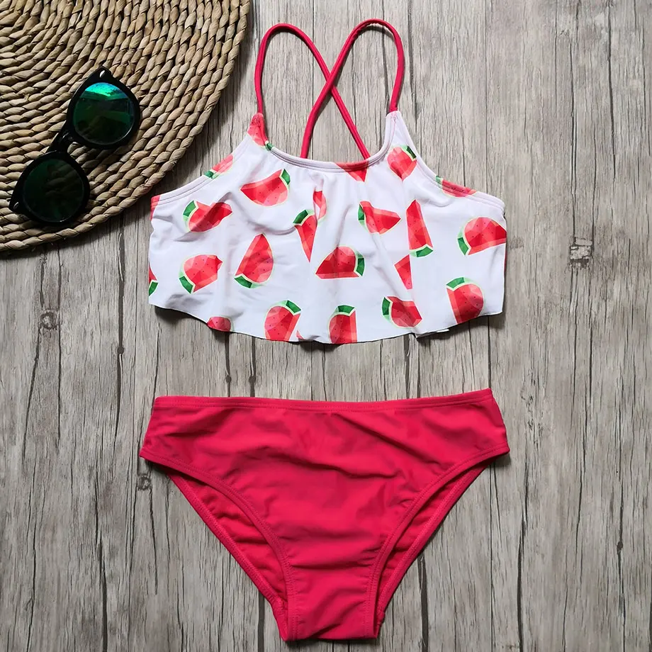 Женский купальник бикини с принтом в виде арбуза|Комбинезоны| |