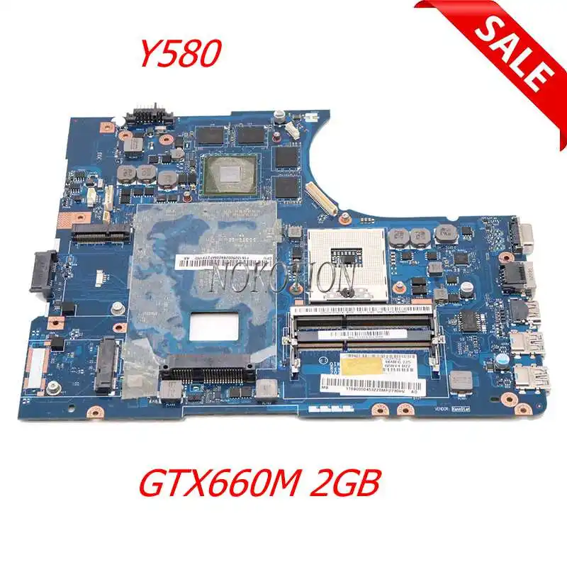 NOKOTION QIWY4 LA-8002P 0001314 Laptop Motherboard For Lenovo Y580 HM76 DDR3 GTX660M 2G Graphics | Компьютеры и офис