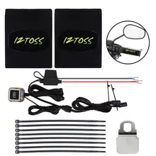 12V мотоцикл с подогревом ручки руля с проводами и переключатель подогреватель пусковой площадки Наборы 30-36 мм руль теплый коврик