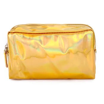 

New Arrival Holographic Pencil Case PU Cosmetic Pouch Storage Zipper Makeup Purse Bag