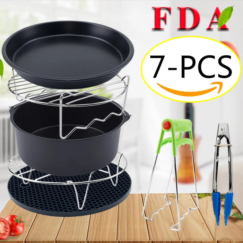 

7 PCs / Set Kitchen Cooking Air Fryer Multi-purpose Practical Kitchen Cooking Utensils Set Kitchen Tools