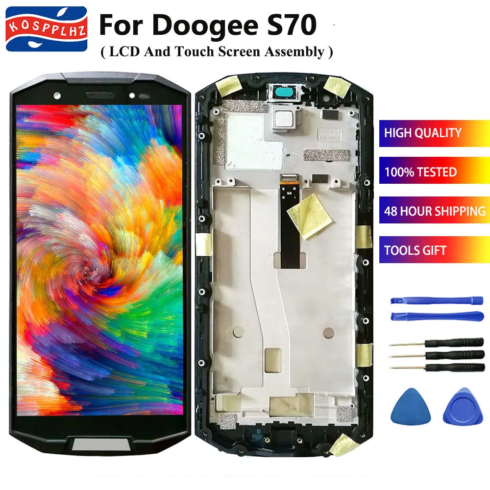

5.99" For Doogee S70 LCD Display + Touch Screen Original Tested Screen Digitizer Assembly Replacement DOOGEE S70 Lite LCD +Tools