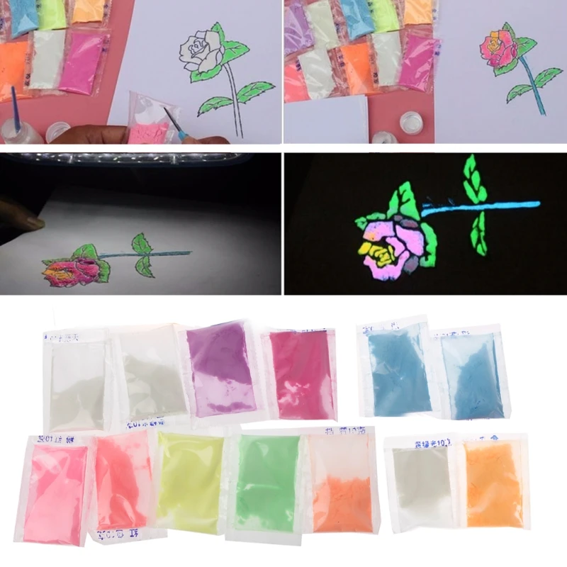 

13 Colour Luminous Powder Resin Pigment Dye UV Resin Epoxy DIY Making Crafts Jewelry Tool Accessories Fluorescence Pigment