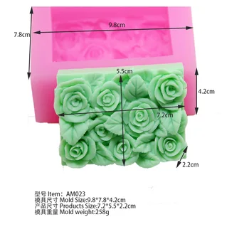 

2016 Rose Silicone Baking Forms Cake Chocolate Soap Sugar Craft Mold Mould Cutter Tools DIY Cupcake AM023