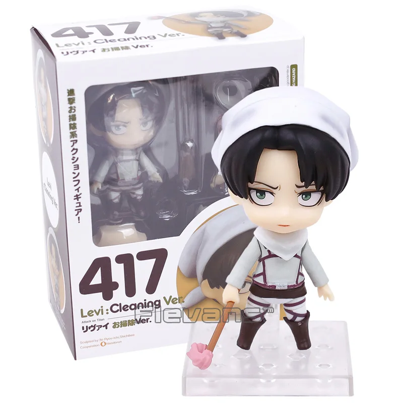 Атака на Titan Levi Cleaning Ver. 417 ПВХ фигурка Коллекционная модель игрушки|Игровые