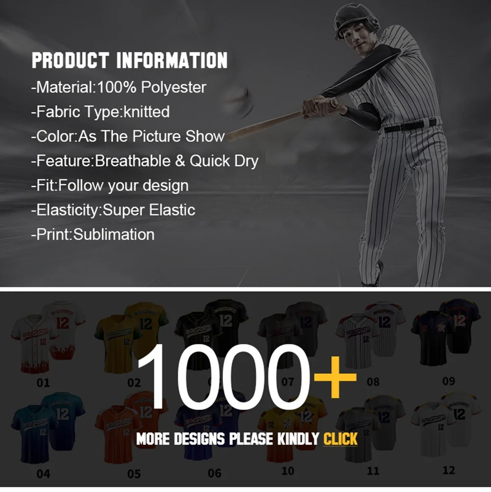 Полиэстер бейсбольная Джерси на заказ Молодежная бейсбольная рубашка с пуговицами мужская темно-синяя футболка для софтбола