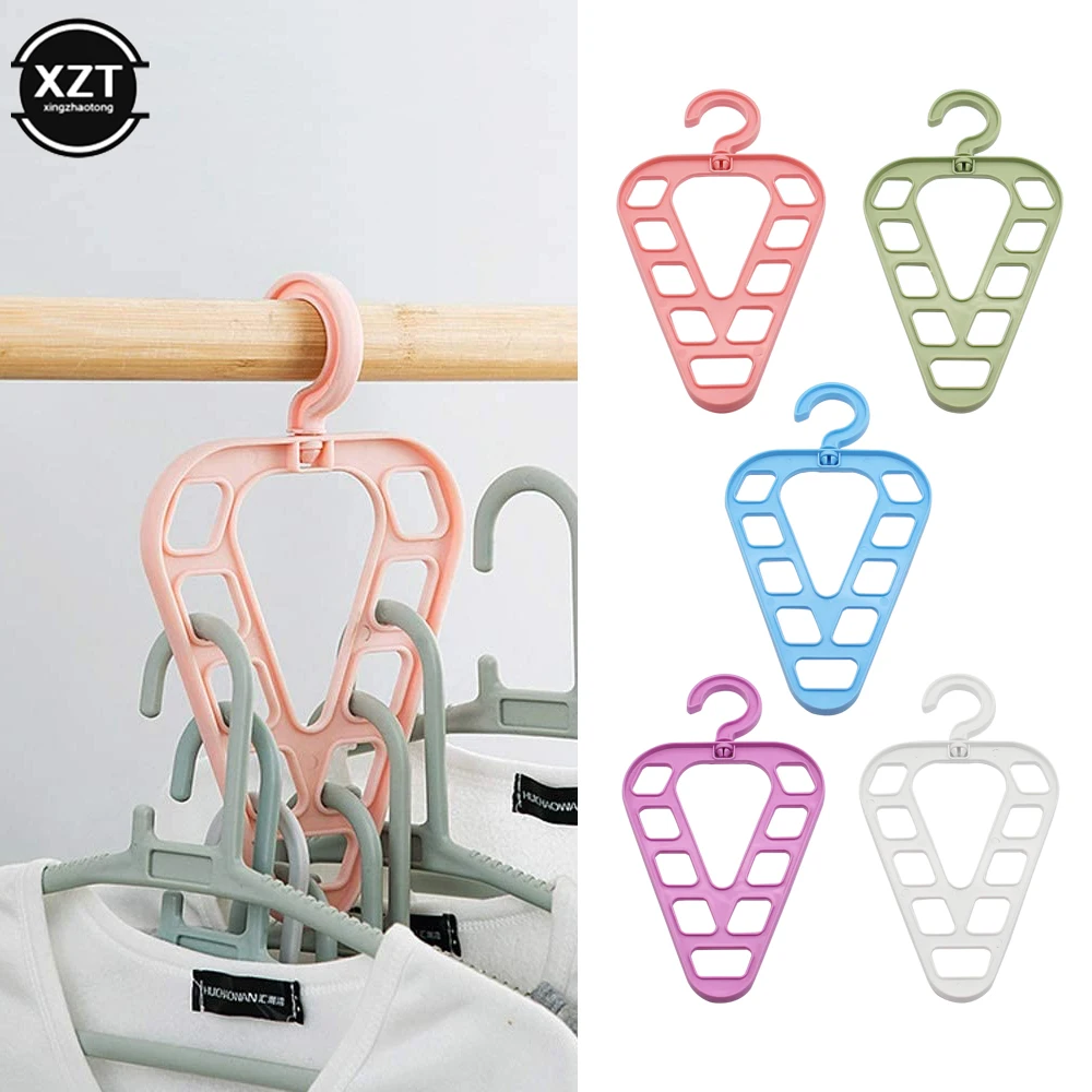 Triangle Clothes Hanger Magic Rotating Closet Organizer Space Saver Drying  Rack