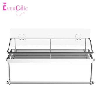 

Stainless Steel Multi-functional Shelf Without Perforation for Kitchen Bathroom