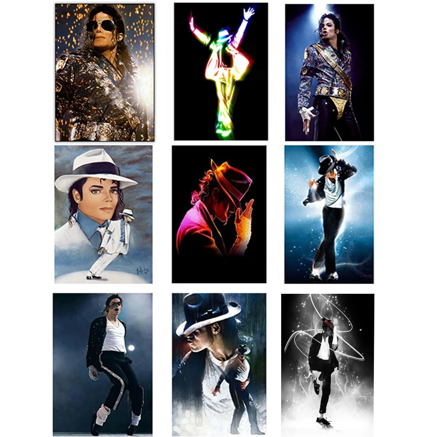 5d-DIY-Diamond-Painting-Set-Michael-Jackson-Full-Drill-Square-Picture-Crystal-Mosaic-round-Diamant-Embroidery