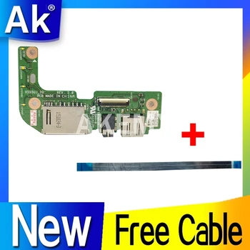 

Original For ASUS X555 X555U X555UJ_IO USB AUDIO CARD READER BOARD With Cable REV:2.0 MB 100% Tested Fast Ship